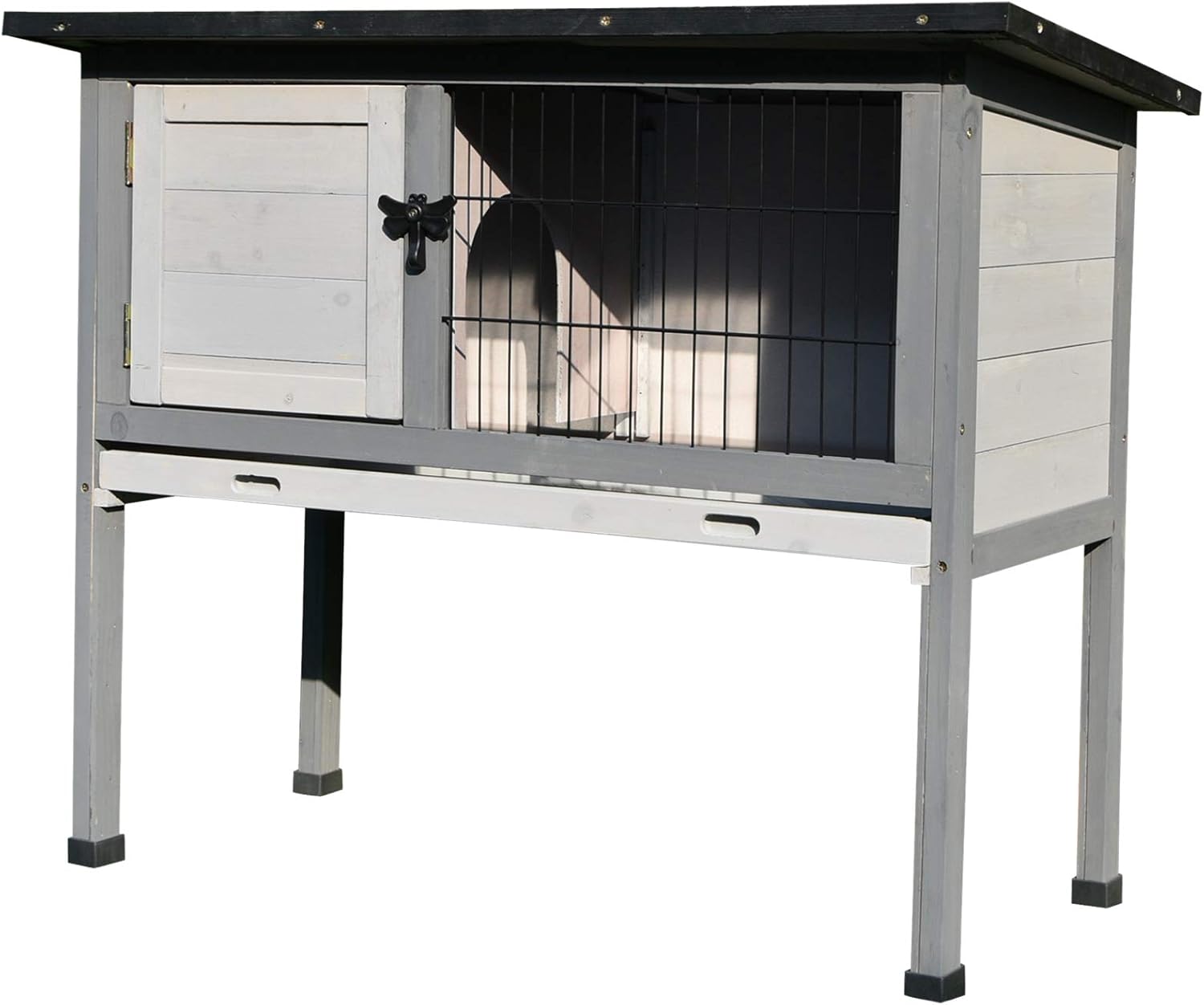 rabbit hutch with removable tray