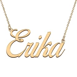 HUAN XUN Customized Custom Simple Any Name Necklace