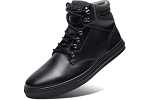 Arkbird Casual Sneaker Shoes, Lace-up Leather Chukka Boots for Men