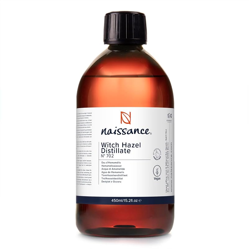 Naissance Distilled Witch Hazel 450ml Non-Alcoholic Pure Natural