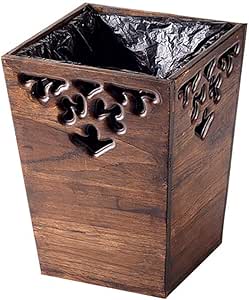 YliJkeT Bote de Basura Retro de Madera, Cocina casera Creativa del