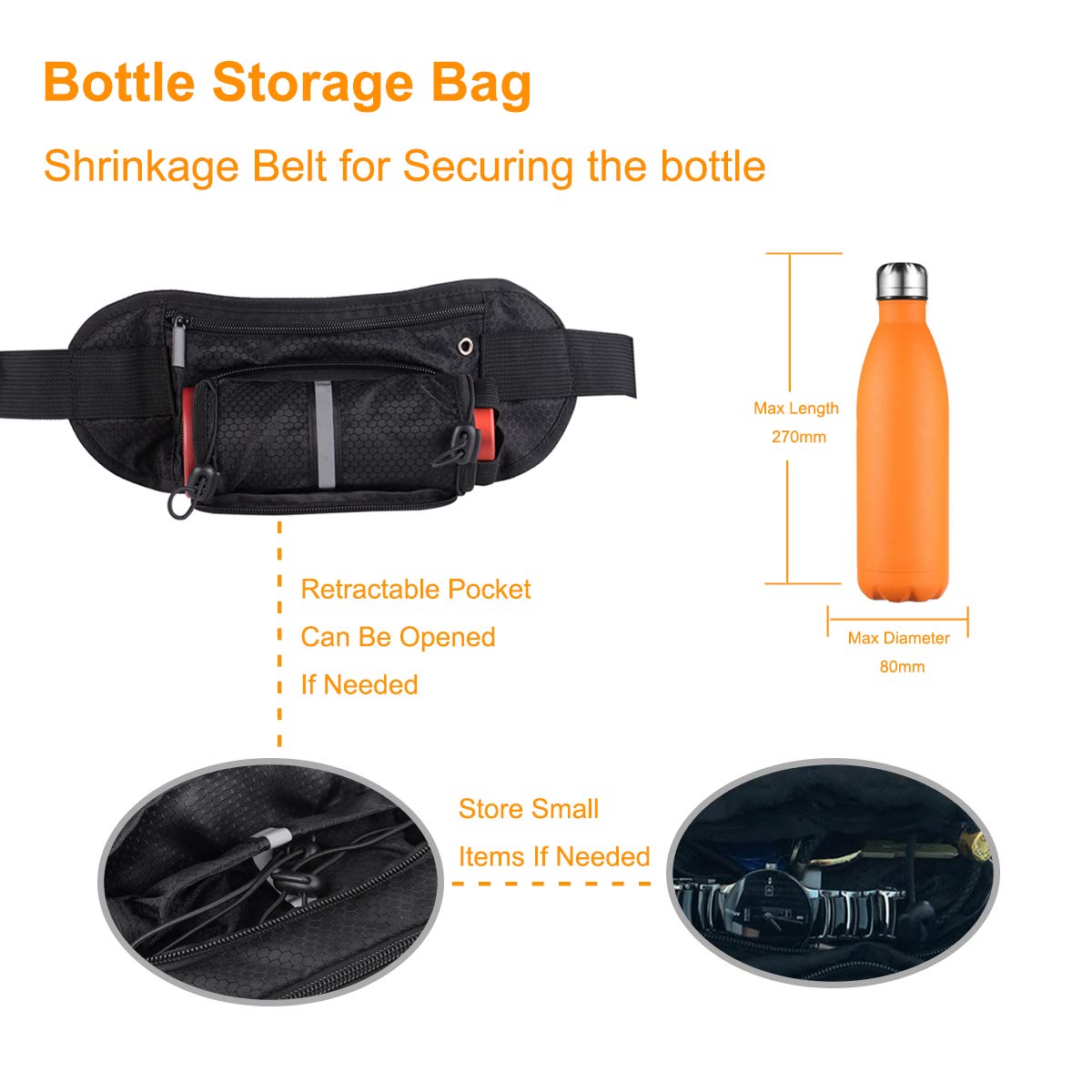 Bauchtasche, Linko Handy Gürteltasche Bauchtasche Wasserdicht für iPhone 6s/ 6Plus/ 7 /7Plus, Flache Bauchtasche für Damen und Herren, Handy Bauchtasche für Joggen Fahrradfahren Reise Laufen