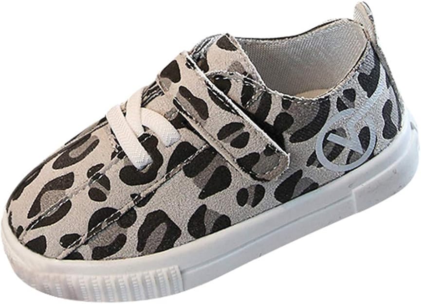 スニーカー キッズ ヒョウ柄滑り止めシューズ 超可愛い スポーツシューズ ボーイズ ガールズ 子供用 カジュアル シューズ 女の子 男の子軽量 通気 防滑おしゃれ 通園通学 運動会 安い幼児用ソフトソールシューズ 滑り止めベビーシューズ Regoss Amazon