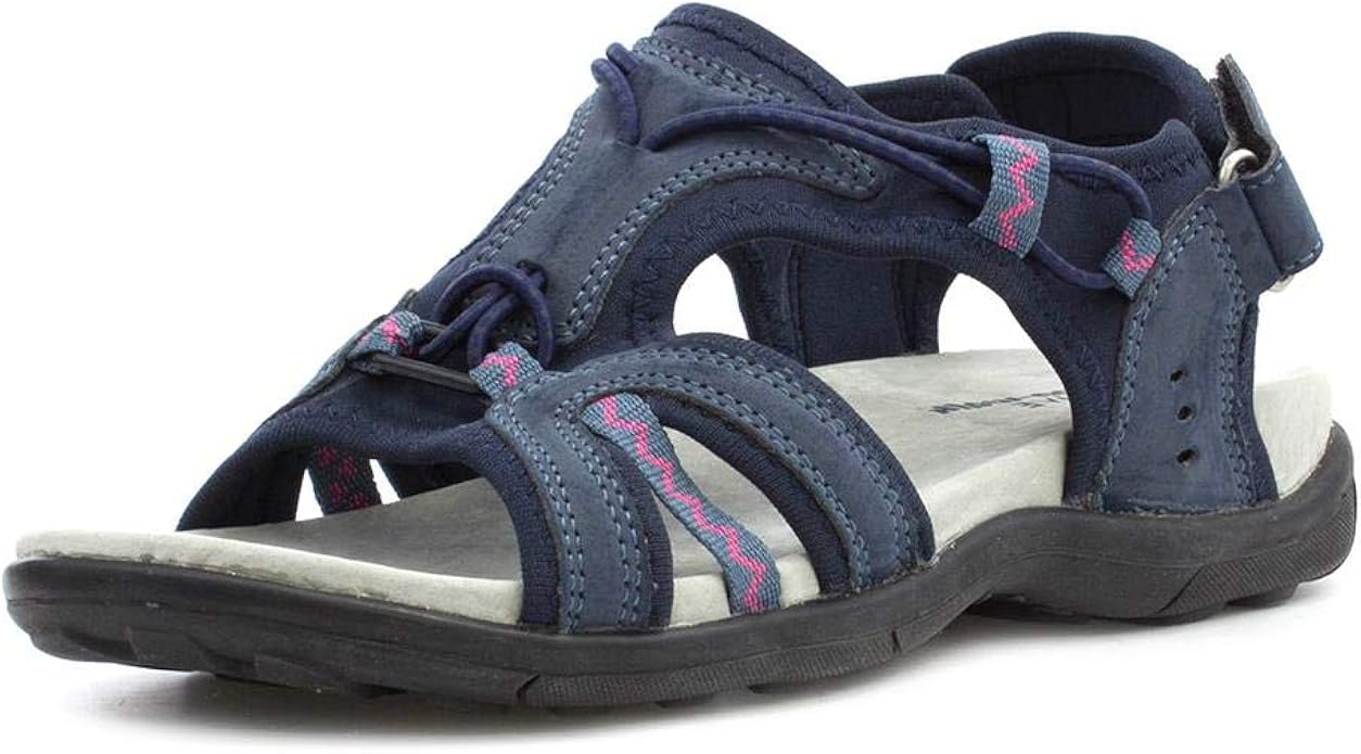 Cushion Walk Womens Navy Sporty Sandal Amazon.co.uk Shoes & Bags