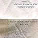 Crib Mattress Pad for Baby Mattress Protector protects your Linen and Crib sheets Strong waterproof White 100% Leak Proof size:52