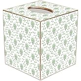 Marye-Kelley, Avignon Provencial Print Decoupage Rectangular Sage Green Tissue Box Cover