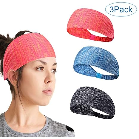 Cinta Sudor Cabeza,Cintas Pelo Mujer,3 Pack Deportes Diadema ...
