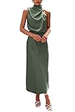 PRETTYGARDEN Women's 2025 Summer Satin Dress