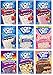 Pop Tarts Variety Pack FRUIT FLAVORED Sampler, Bundle of 9 Different Flavors. Flavors Include: Strawberry, Blueberry, Raspberry, Cherry, Wildberry; Apple; Confetti; Snickerdoodle, Strawberry Milkshake.1 Box of Each Flavor