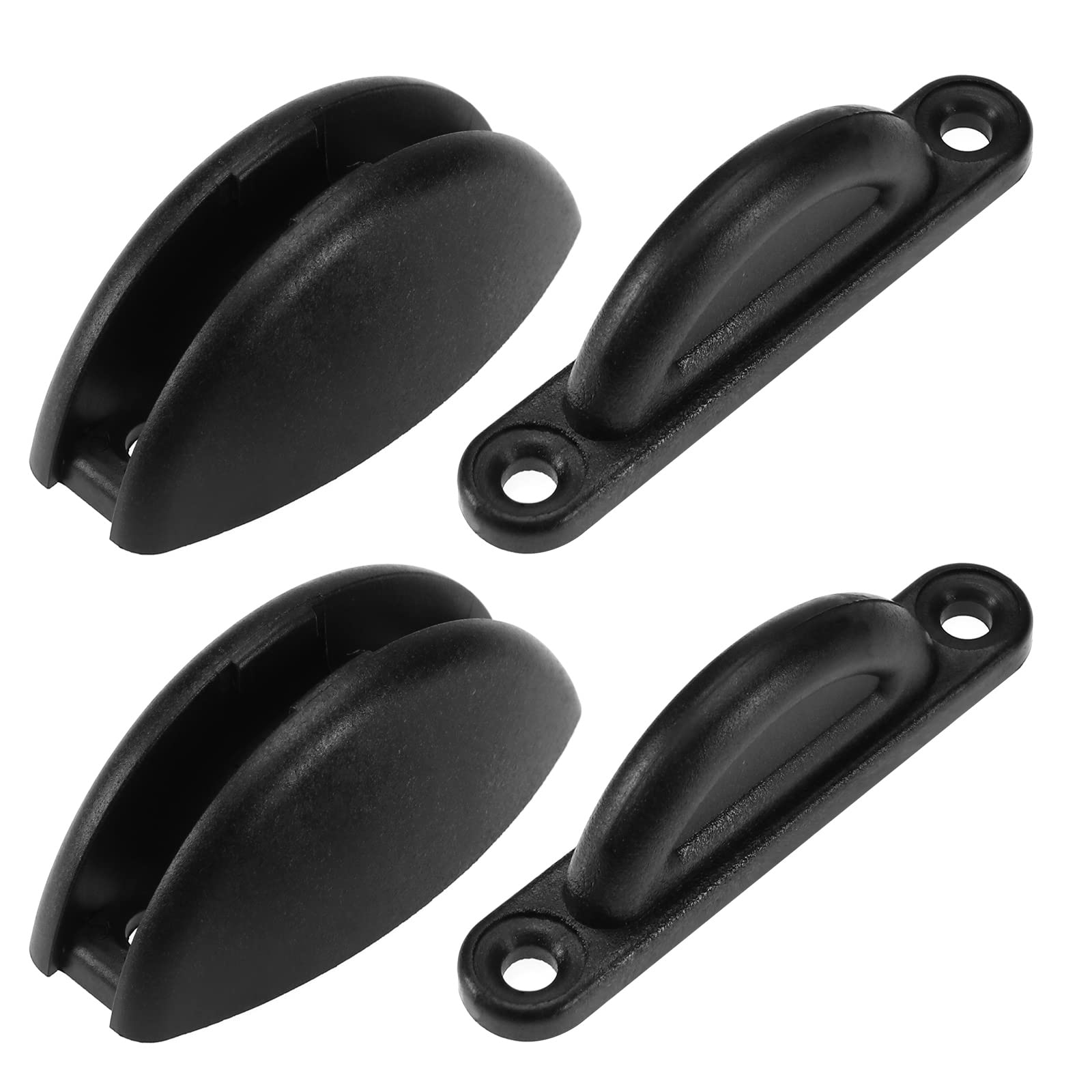 Create idea 2Pcs Caravan Door Retainer Door Stopper Retainer Plastic Door Stopper Bracket Door Stop Retaining Catch Holder Accessories for Motorhome Boat Caravan Black