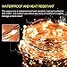 LED String Lights, Waterproof Fairy String Lights 100 Leds 33ft Starry String Lights USB Powered Copper Wire Lights for Bedroom, Patio, Party, Wedding, Christmas Decorative Lights (Warm White)