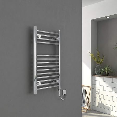 Scaldasalviette elettrico cromato