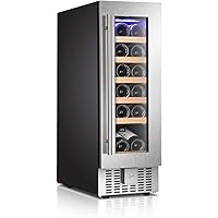 Bossin Wine Cooler Refrigerator Fridge 19 Bottles Single Zone Wine Cellar Built-in Freestanding Wine Chiller with…