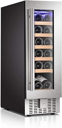 Bossin Wine Cooler Refrigerator Fridge 19 Bottles Dual Zone Wine Cellar Built In Freestanding Wine Chiller With Stainless Steel Digital Memory Wood Shelves Silver 19 Bottle Amazon Ca Home Bossin Wine Cooler Refrigerator Fridge 19 Bottles Dual Zone Wine Cellar Built In Freestanding Wine Chiller With Stainless Steel Digital Memory Wood Shelves Silver 19 Bottle Amazon Ca Home