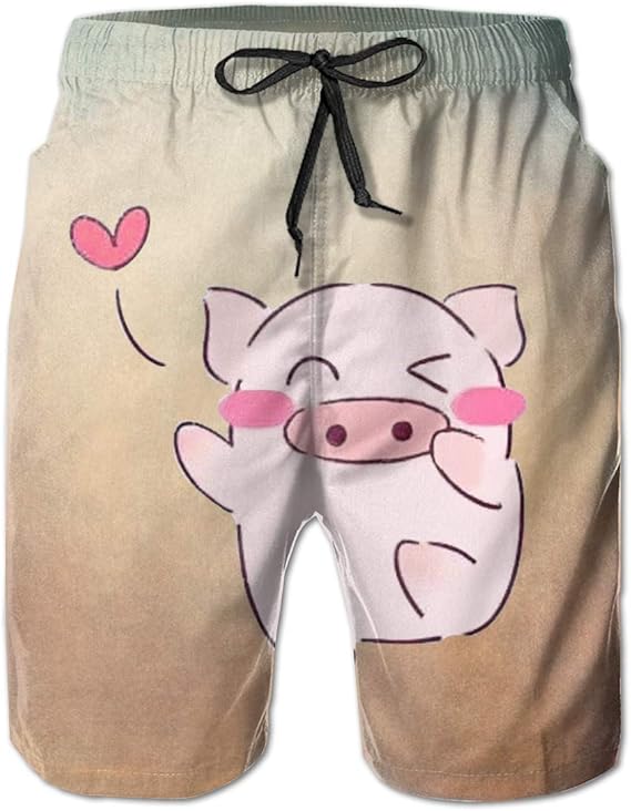 Amazon Co Jp ピンクの豚 踊る 短パン 海パン ショーパン 水着 サーフパンツ ハーフパンツ ショートパンツ 海水パンツ スイムショーツ 水陸両用 半ズボン スイムウェア 夏 旅行 サーフィン ラフティング 速乾 通気 メンズ パンツ 服 ファッション小物