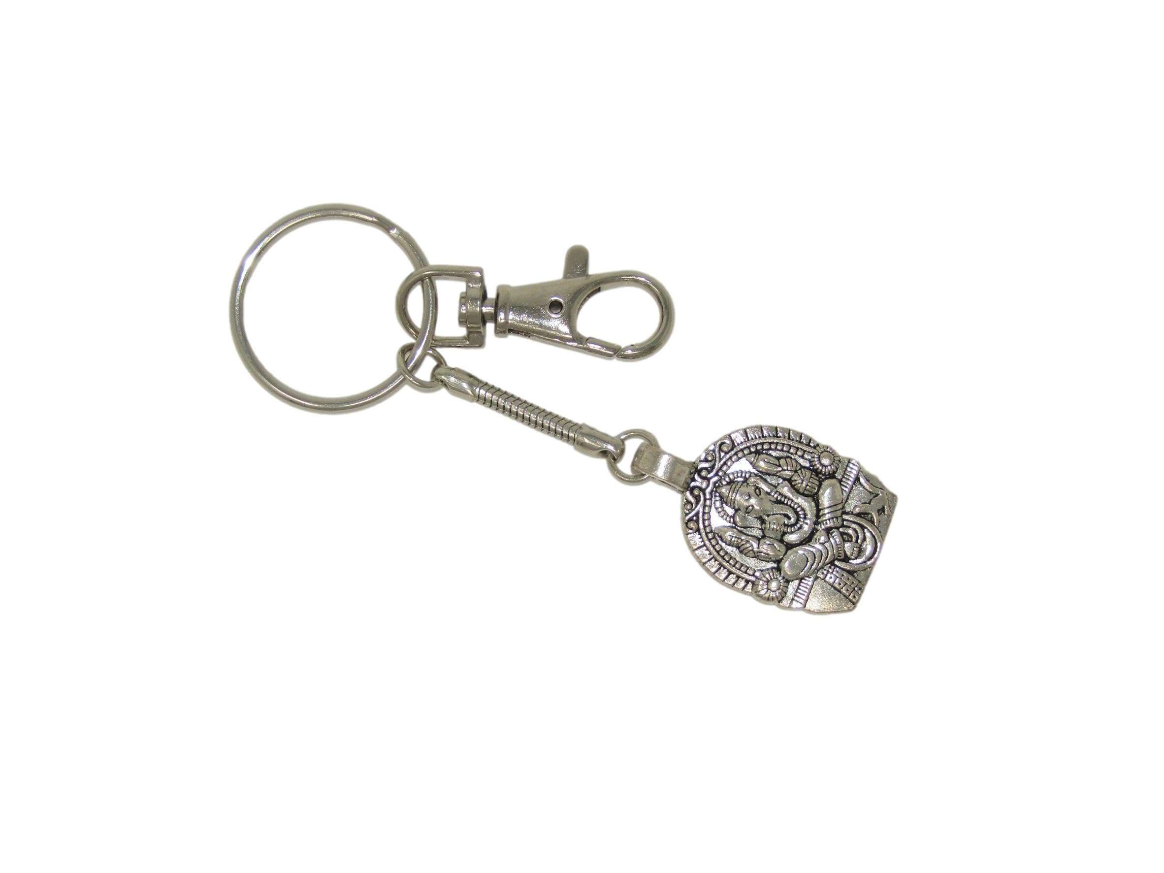 164H - Elephant God Keyring Ganesha Ganesh God Keyring Bag Hanger Charm Handmade by Jeannieparnell