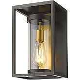 Z-Lite 584S-DBZ-OBS Dunbroch Outdoor Wall Sconce, 1-Light 60 Watts, Deep Bronze and Outdoor Brass