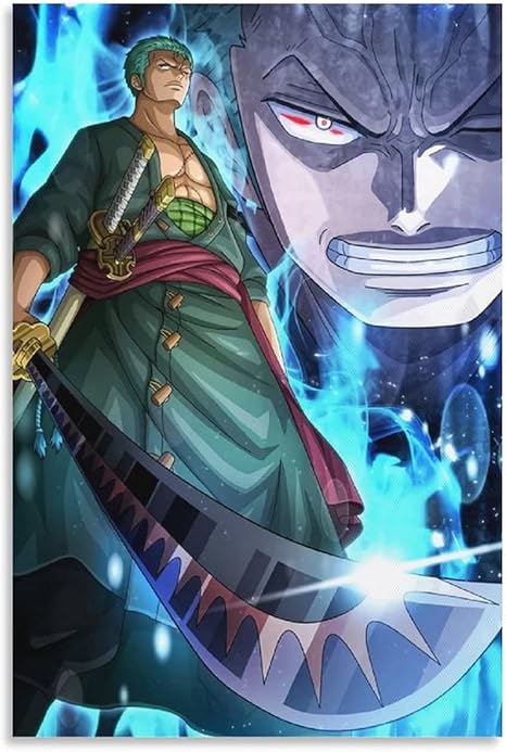 Amazon ワンピースロロノアゾロアニメポスターキャンバスアールデコ絵画寝室装飾絵画リビングルーム壁画壁アート写真12 18インチ 30 45cm ウォールステッカー オンライン通販