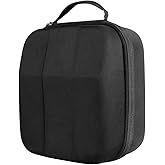 Geekria Shield Case for Large-Sized Over-Ear Headphones, Replacement Hard Shell Travel Carrying Bag with Cable Storage, Compatible with Audio-Technica, Denon, Sony Headsets (Black)