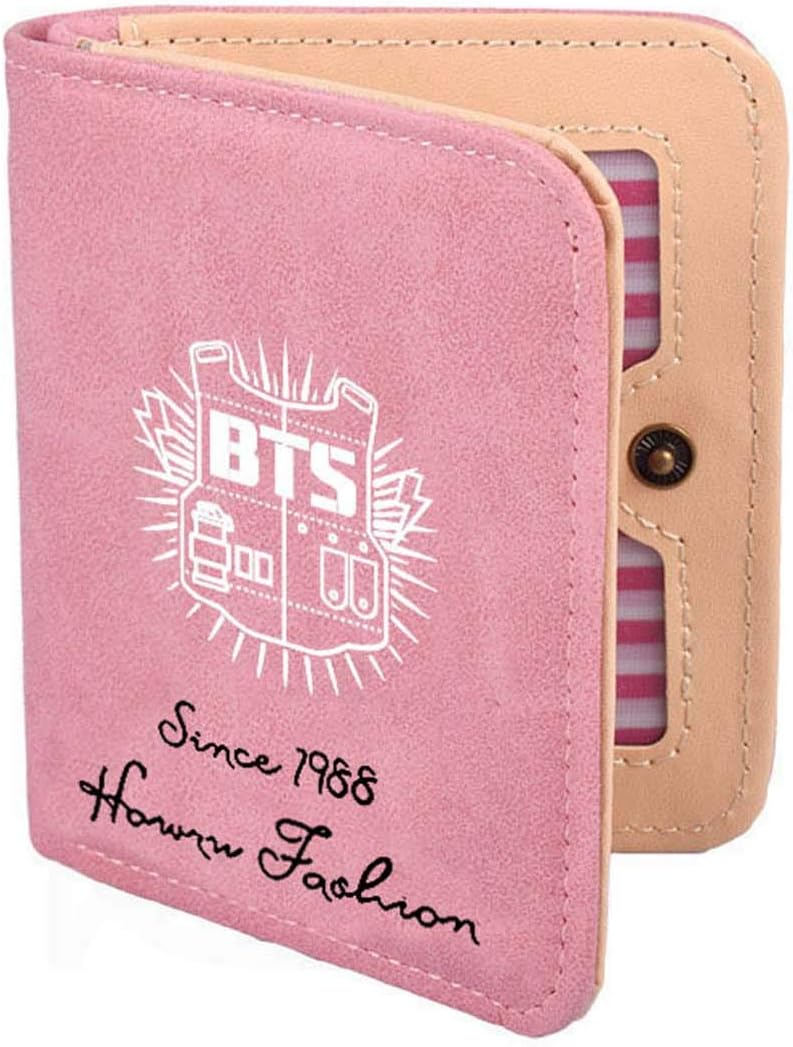 ZIGJOY Kpop BTS Bangtan Boys Wallet Short Cute Coin Purse Card Holder Case Bifold Purse Suga Jin Jimin Jung Kook For Fans
