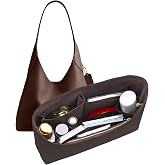 DOIAPUOS Dupont Paper Purse Organizer Inserts for brooklyn 28 Insert Keeps Tote Handbag（Brown）
