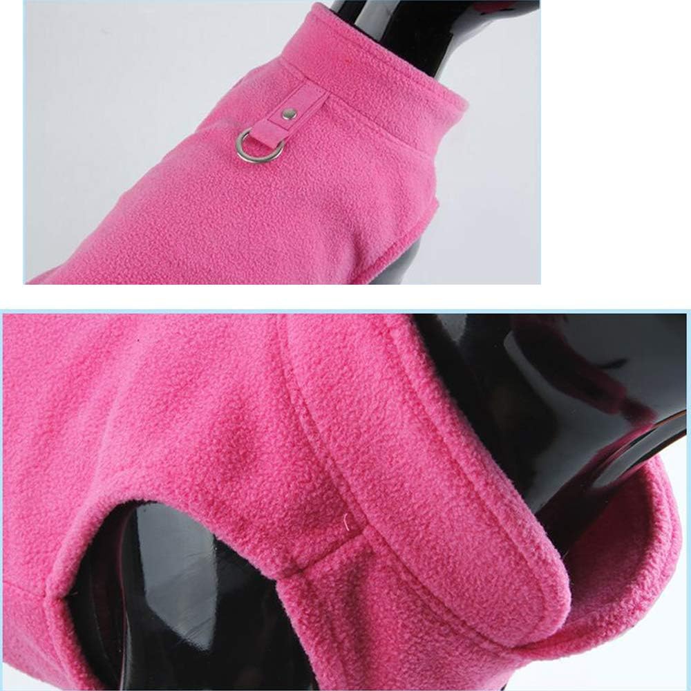 Pet Clothes, Dog Cold Weather Coat Warm Dog Jumpers Soft Fleece Vest Jacket with Leash Ring Costume for Puppy Small Dogs (XL-Purple) - Image 4
