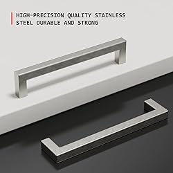 homdiy 25 Pack 3-3/4 Inch Brushed Nickel Cabinet