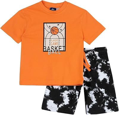 , Completo Bambino, con Maglietta e Pantaloncini, in Morbido Tessuto, Designed in Italy, Abbigliamento Bambini