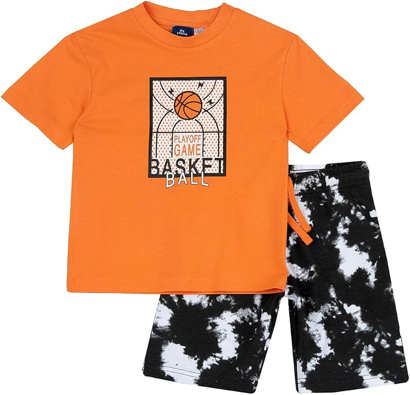 , Completo Bambino, con Maglietta e Pantaloncini, in Morbido Tessuto, Designed in Italy, Abbigliamento Bambini