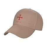 Deus Vult Crusader Knight Templar Cross Cap Unisex