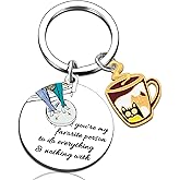 UVIBEW Funny Gifts for Women Friendship Gifts for Best Friends Coworkers Birthday Gifts for Young Women Funny Keychain for Woman Friends Christmas Gift