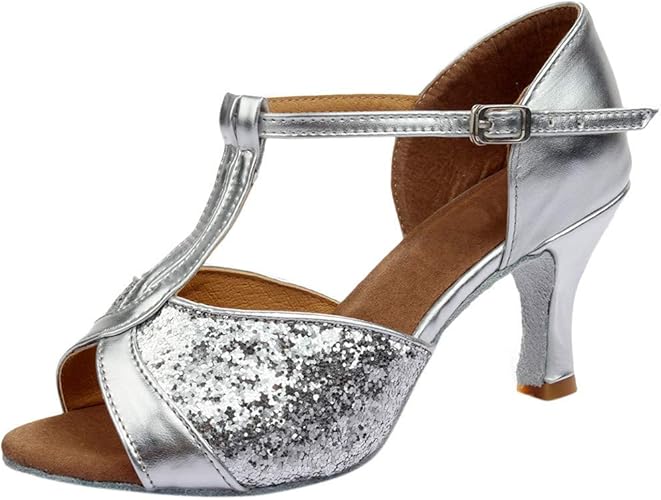 silver mid heels uk