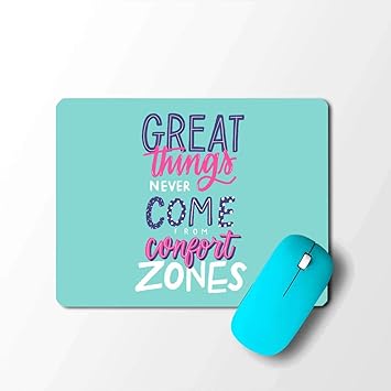 Pikkme Quote Quotes Comfort Zone Blue Designer Printed Laptop