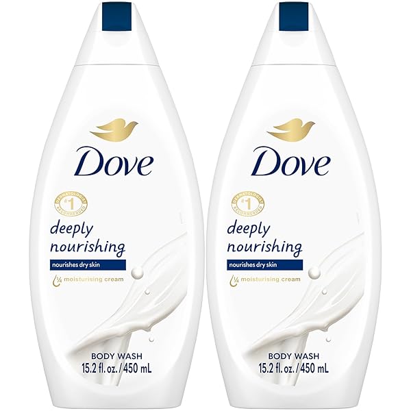 DOVE BODY WASH – DEEPLY NOURISHING FOR SOFTER, SMOOTHER SKIN, 15.2 OZ EA