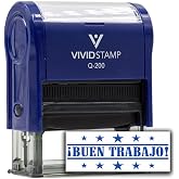 Buen Trabajo Spanish Teacher Self Inking Rubber Stamp (Blue Ink) - Medium