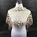 Fashion Lace Tassel Sheer Burntout Floral Print Triangle Mantilla Scarf Shawl