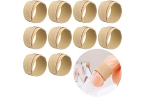 DIABELT 10 Pcs Male External Catheter Strap, Adjustable Urinary Incontinence Penile Clamp Fixer Reusable Holder Band Men - No More Leaking, Camel