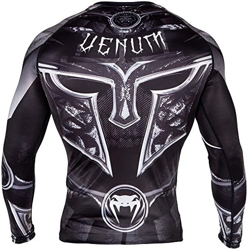 Venum Rash Guard Gladiator 3.0 Long Sleeve BJJ No-Gi MMA Jiu Jitsu Compression Sold by MinotaurFightStore