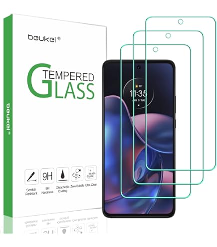 Mr.Shield 3-Pack Tempered Glass Screen Protector For Motorola MOTO G60 - Maximum Coverage