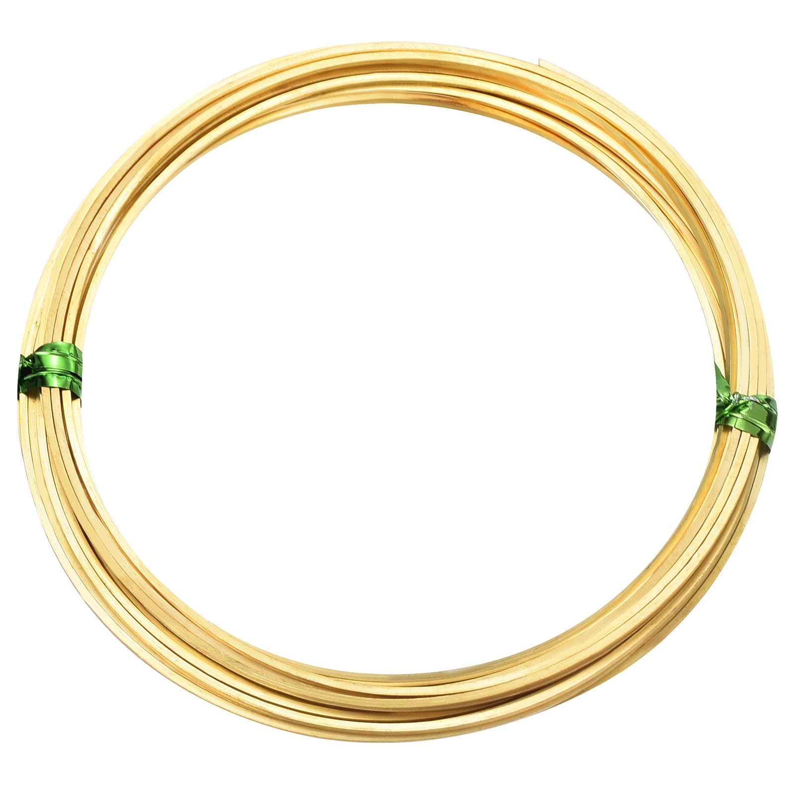 PATIKIL Soft Brass Wire, 1 Roll 18Ga/1x1mm 6m/19.69ft Bendable Square Craft Wire for Jewelry DIY Making Earring Beading Wrapping, Brass