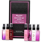 BellaVita Luxury Discovery Set Womens Perfumes (7x8ml) | Mini Perfume Gift Set for Women with Rose, OUD & Pepper Oriented | Compact Long-Lasting Floral Perfumes | Valentine's Day gift for Her