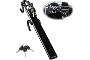 Turnart Steering Wheel Lock Anti-Theft Device Wheel Lock Retractable Car Lock with 3 Keys for Car Security Universal Fit for Auto/SUV/Van/Truck