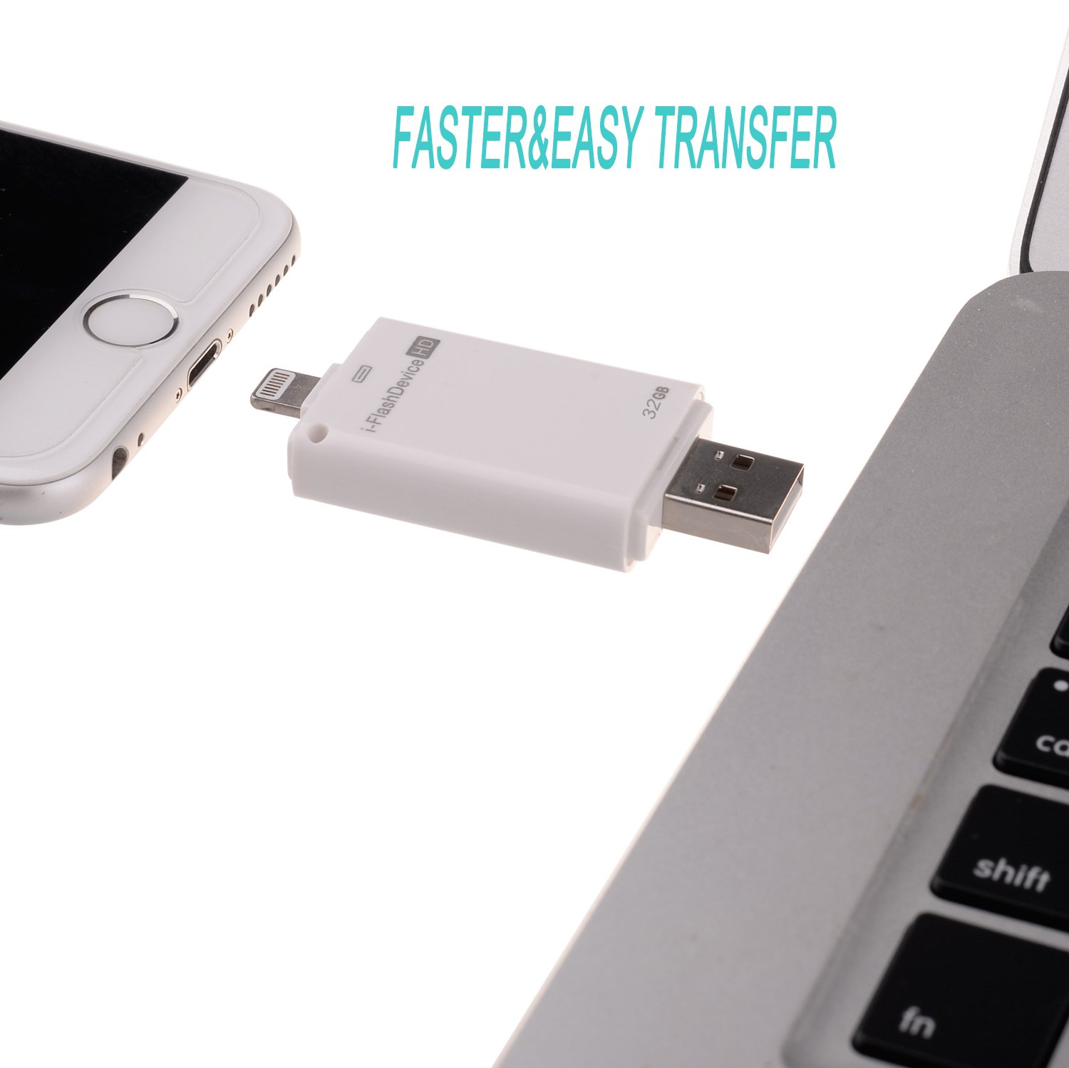 I Unidad Flash Hd Usb Otg Iphone De Almacenamiento Ipad De 