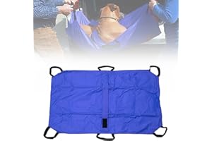 SEANESZTI Transport Stretcher for Dogs, Foldable Emergency Animal Carrier with Safety Strap with Six Handles, Emergency Evacuation - Moving, Lifting or Transfer, 132 lb Capacity, Animal Stretcher for Dog (Blue)