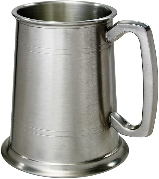 Amazon.com | Wentworth Pewter 1 Pint Antique Finish Pewter Tankard ...