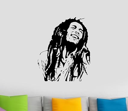 Extra Large Bob Marley High Quality Colour Photo Vinyl Wall