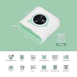 Bisofice Pocket Printer Wireless Bluetooth Thermal