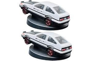 IFSLQNX Alloy Car Model Drifting Spin Ornament for Car - Metal AE86 Car Dashboard Decoration, Vehicle Turn and Follow Drift, Car Dashboard Decorations, Model Cars Ornament Gift (2pcs)