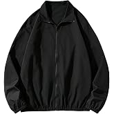 SOLY HUX Men's Varsity Jacket Zipper Color Block Windbreaker Jackets Coats | Long Sleeve, Streetwear
