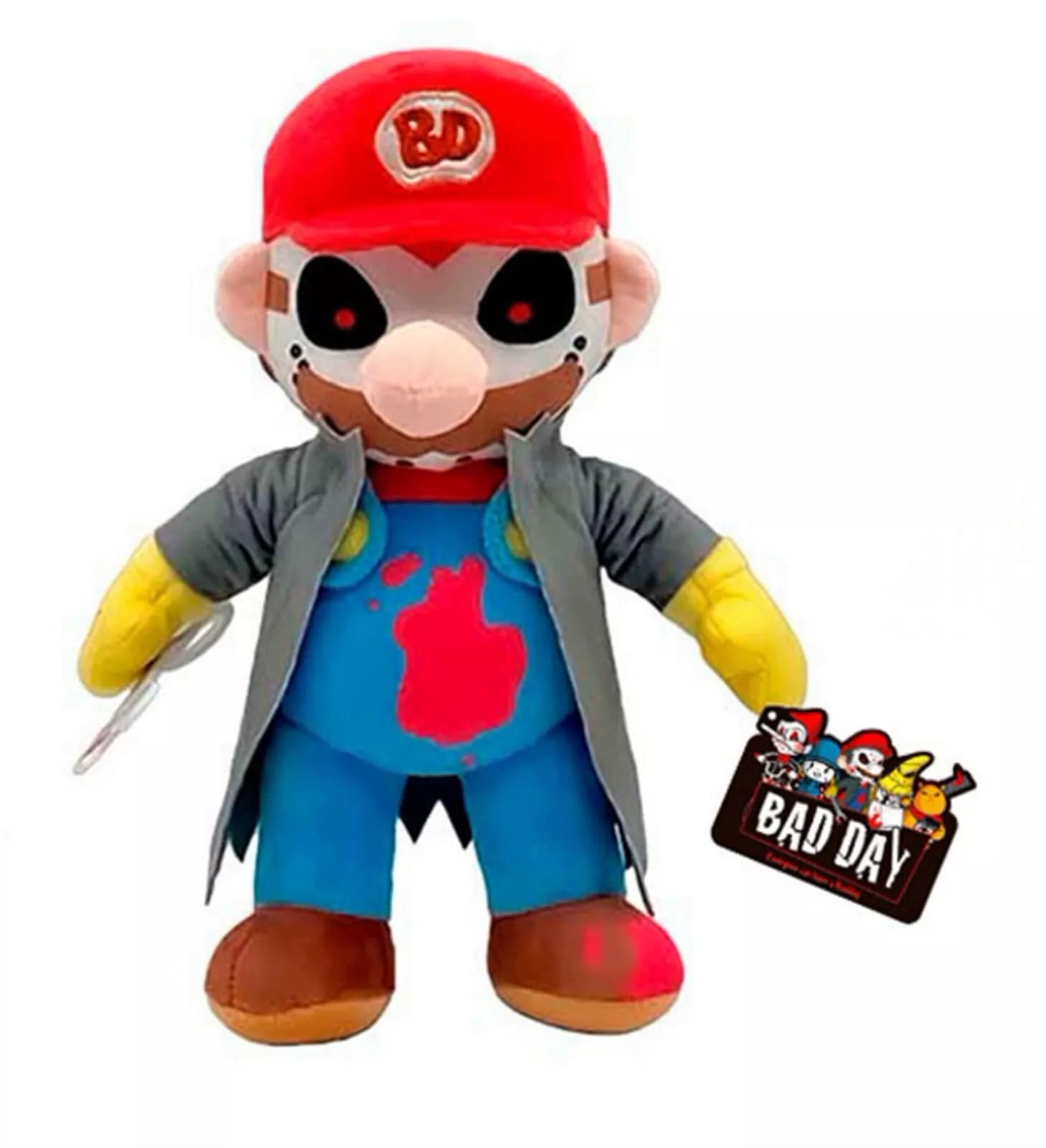 MOMMM Bad Day Mario x Jason Voorhees Halloween Plush Toy [34 cm]